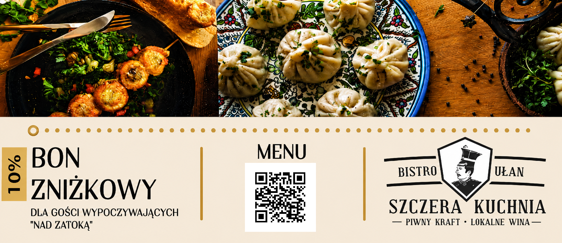 Oferta Bistro Ułan dla gości Nad Zatoką