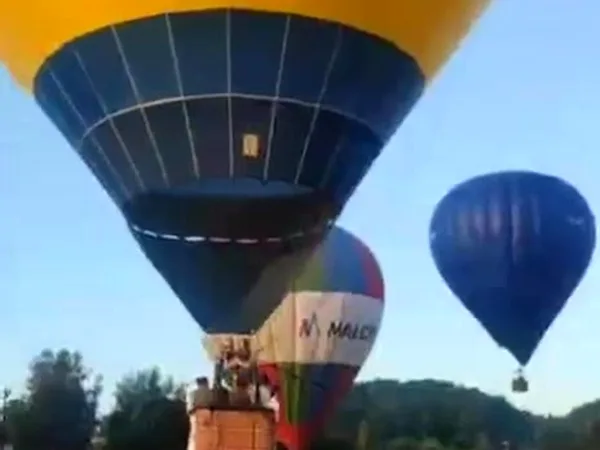 Pokazy balonowe nad Jeziorem Rożnowskim